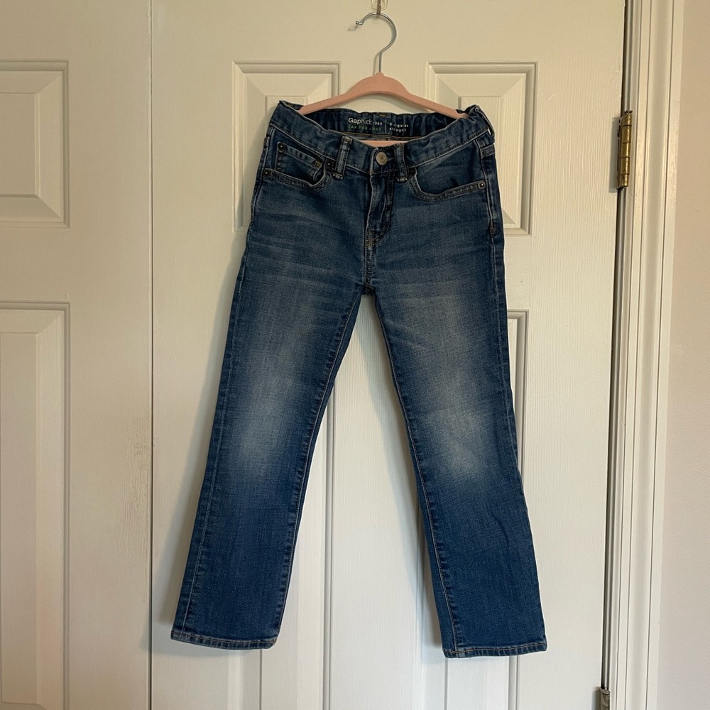 Gap Kids 1969 Regular Straight Adjustable Waist Boy's Jeans Size 6